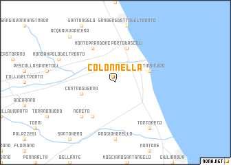 map of Colonnella