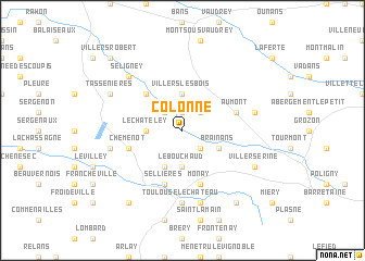 map of Colonne