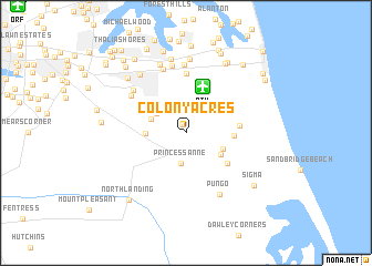 map of Colony Acres