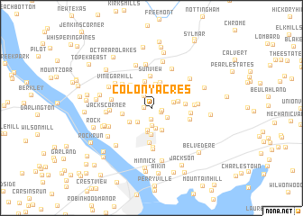 map of Colony Acres