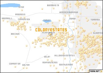 map of Colony Estates