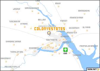 map of Colony Estates