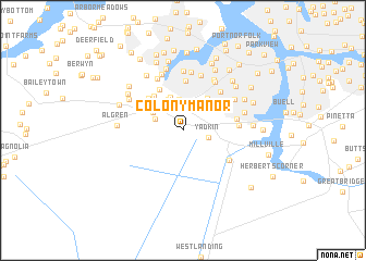 map of Colony Manor