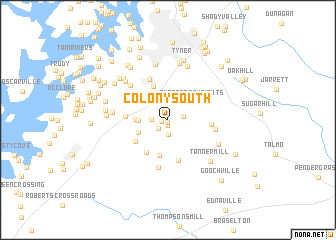 map of Colony South