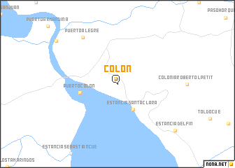 map of Colón