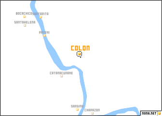 map of Colón