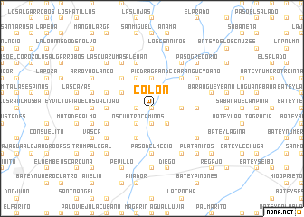 map of Colón