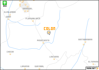 map of Colón