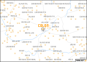 map of Colón