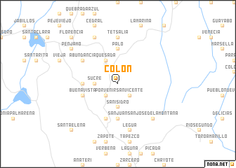 map of Colón