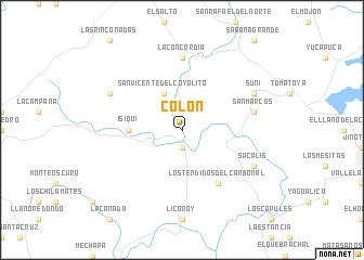 map of Colón