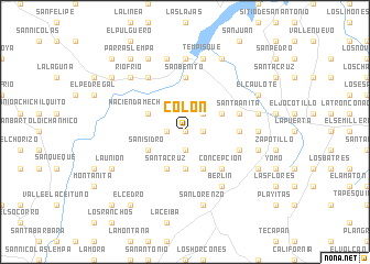 map of Colón