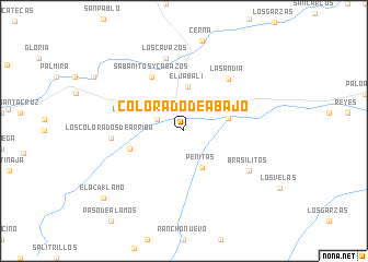 map of Colorado de Abajo