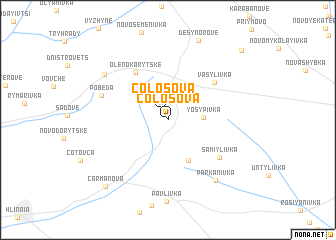 map of Colosova