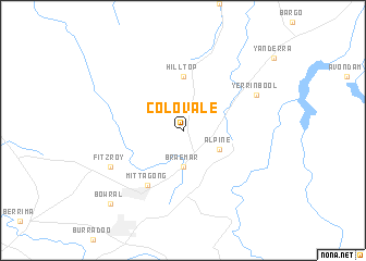 map of Colo Vale