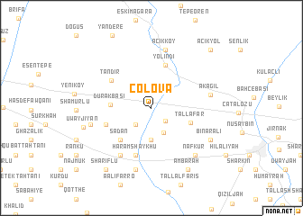 map of Çölova