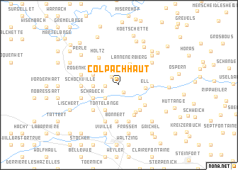 map of Colpach-Haut