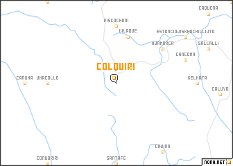 map of Colquiri