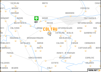 map of Coltău