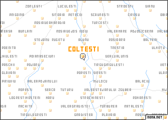 map of Colţeşti