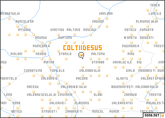 map of Colţii de Sus