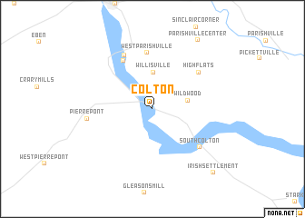 map of Colton