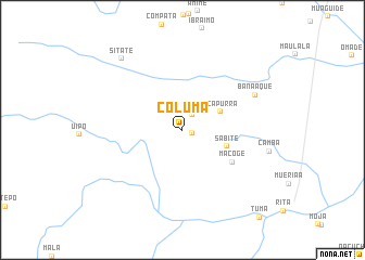map of Columa