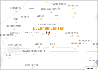 map of Columbia Center