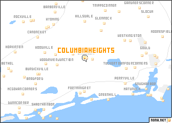 map of Columbia Heights