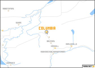 map of Columbia