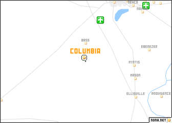 map of Columbia