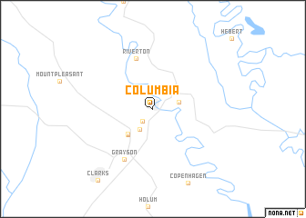 map of Columbia