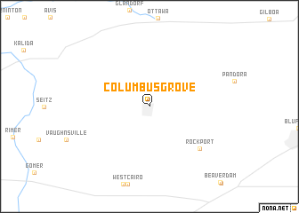 map of Columbus Grove