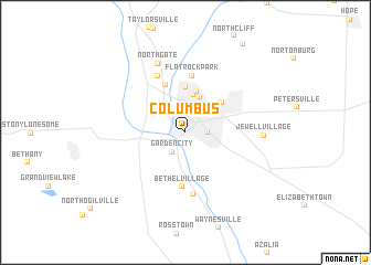 map of Columbus