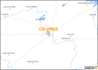 map of Columbus