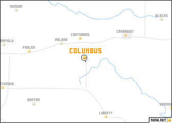 map of Columbus