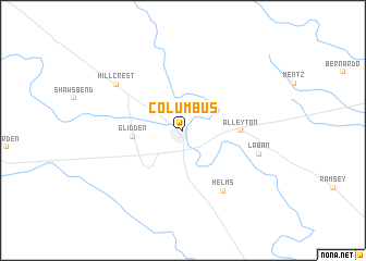 map of Columbus