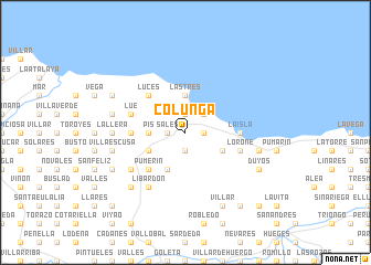 map of Colunga