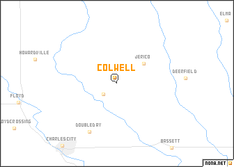 map of Colwell