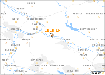 map of Colwich