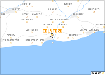 map of Colyford