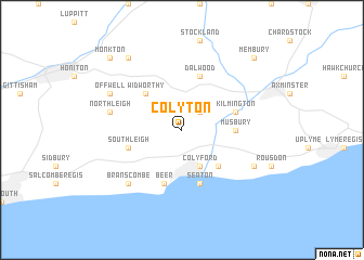 map of Colyton