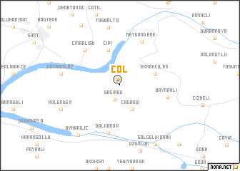 map of Çöl