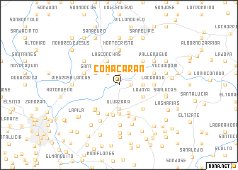 map of Comacarán