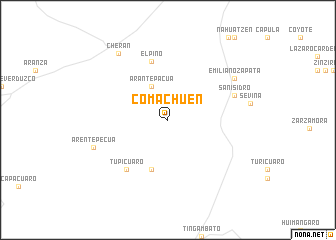 map of Comachuén