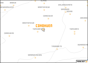 map of Comahuén