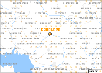 map of Comalapa