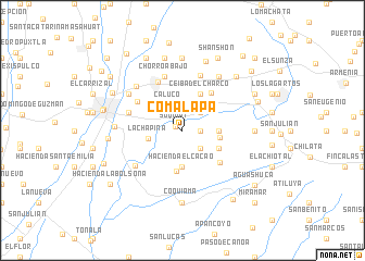 map of Comalapa