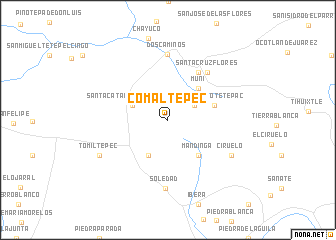 map of Comaltepec