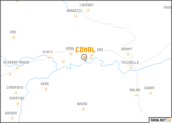 map of Comal